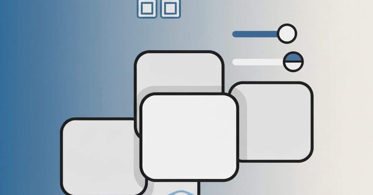 Blank letter tiles with slider controls and a subtle eye icon.